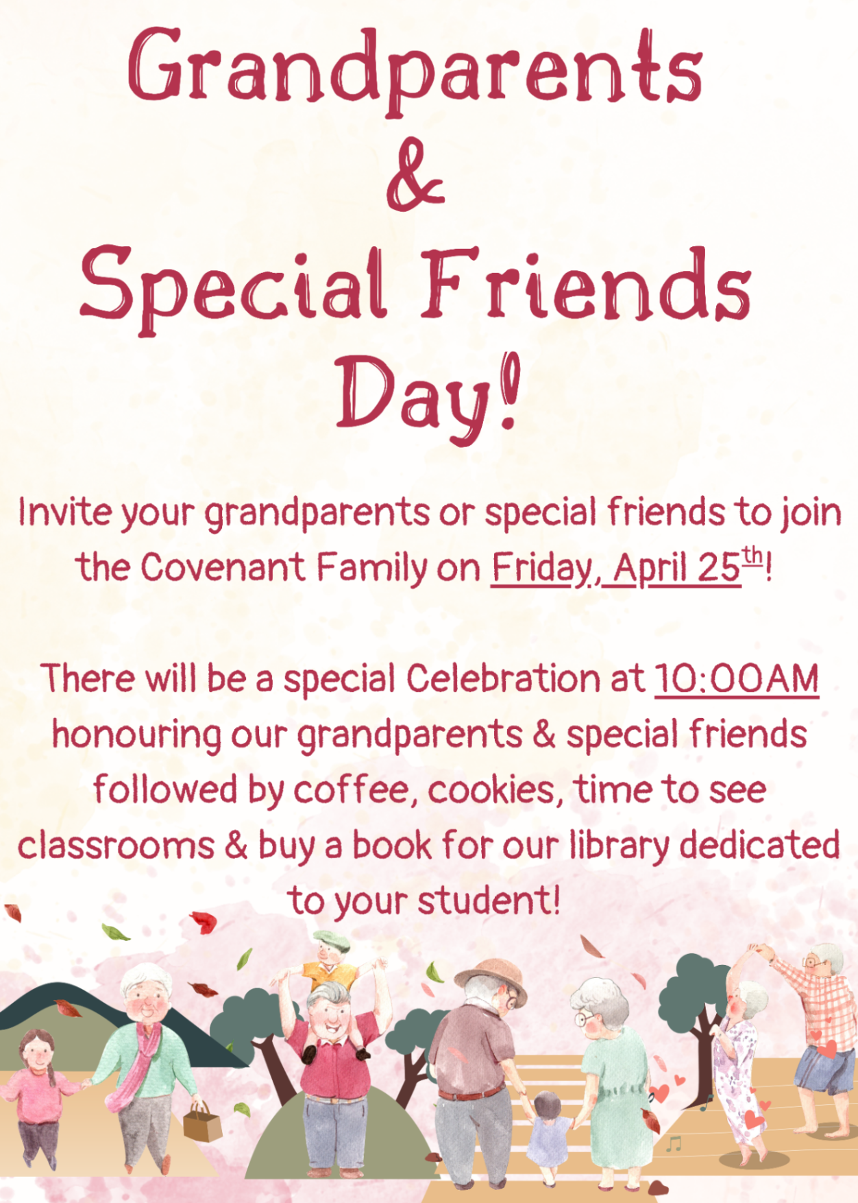 Grandparents Special Friends Day 2025