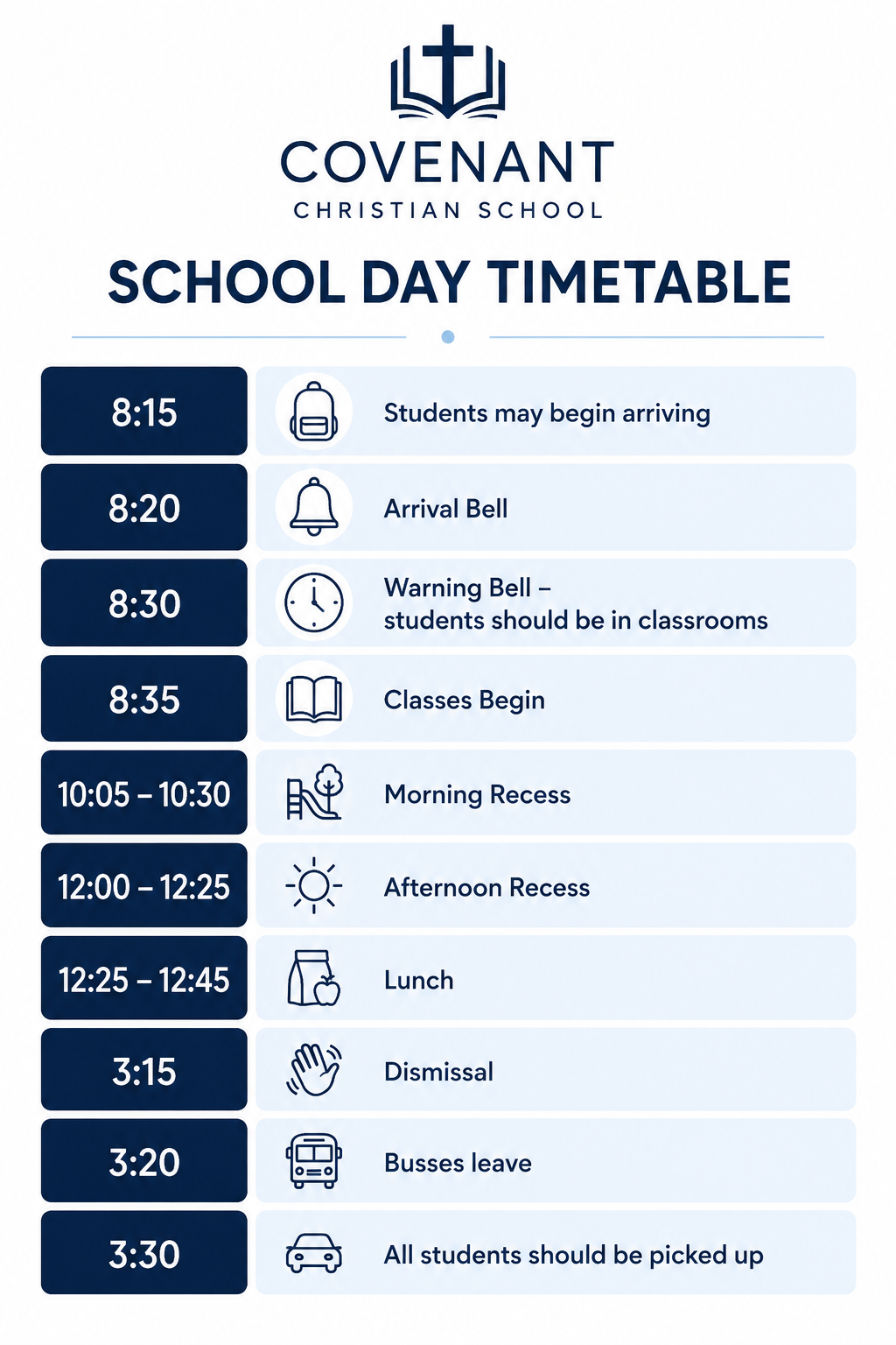 schedule
